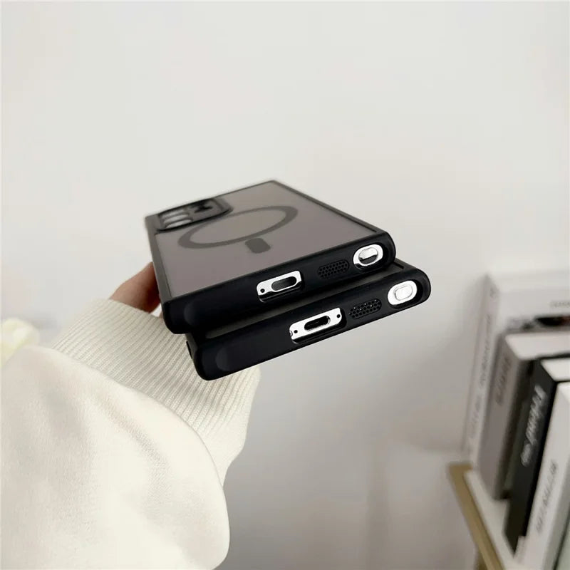 ShopCaseCart Slim Premium Samsung Galaxy S23 Ultra Protective cover Compatible with MagSafe TPU + PC Skin Touch Matte Phone Guard