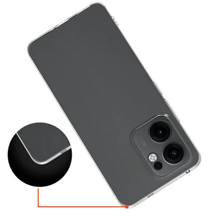 For Oppo Reno13 F 5G Clear Phone Case Ultra-Thin Flexible TPU Back Cover