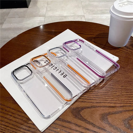 For iPhone 15 Pro Max Phone Case Ultra Clear Shockproof PC + TPU Back Cover