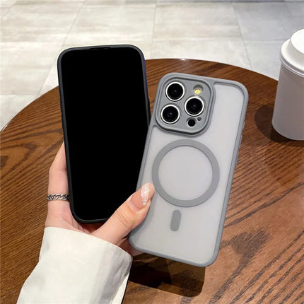 For iPhone 15 Pro Max Case Compatible with MagSafe PC + TPU Heat Dissipation Back Cover