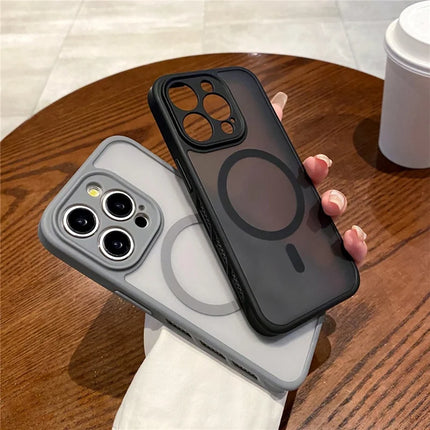 For iPhone 15 Pro Max Case Compatible with MagSafe PC + TPU Heat Dissipation Back Cover