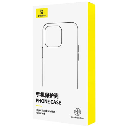 BASEUS Crystal Series For iPhone 16 Pro Max Case Clear PC + TPU Phone Cover (Touch Button Version)