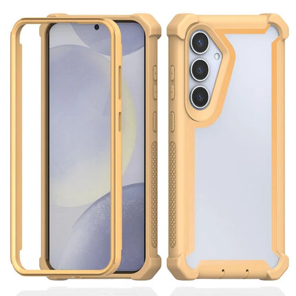For Samsung Galaxy A36 5G Case Reinforced Corner Design TPU + PC Shockproof Phone Cover - Gold