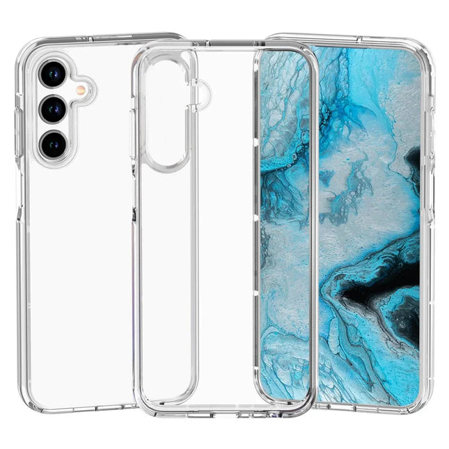 For Samsung Galaxy A26 5G Case PC + TPU Shockproof Clear Phone Cover - Transparent