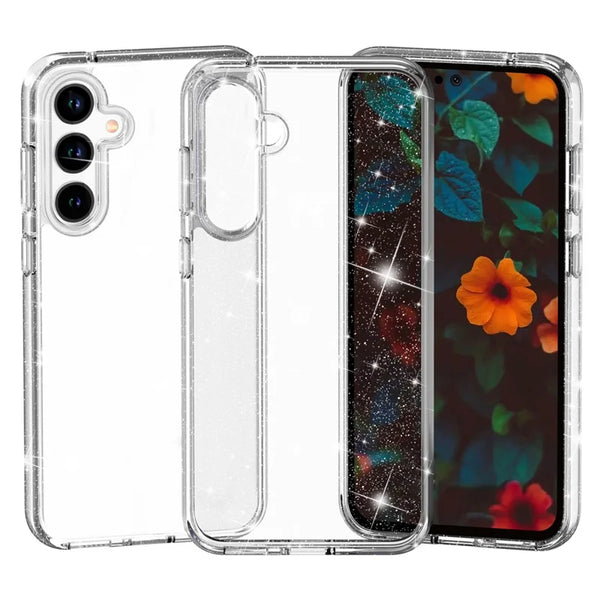 ShopCaseCart Slim Stylish Samsung Galaxy A36 5G / A56 5G Protective cover Sparkly Powder Glitter Shiny Soft TPU + Hard PC Back Guard