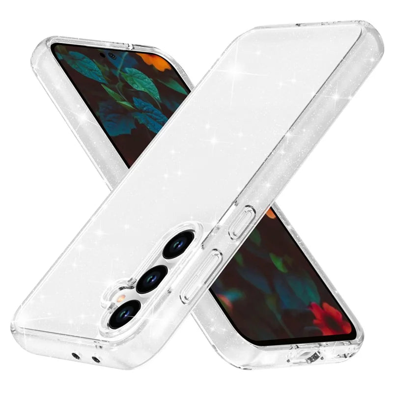 ShopCaseCart Slim Stylish Samsung Galaxy A36 5G / A56 5G Protective cover Sparkly Powder Glitter Shiny Soft TPU + Hard PC Back Guard