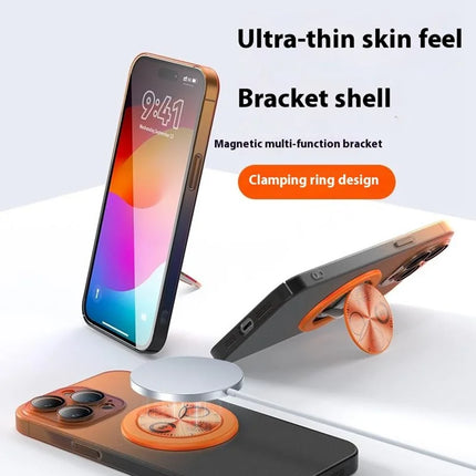 For iPhone 16 Pro Max Case Dial Kickstand Gradient Color Hard PC Phone Case