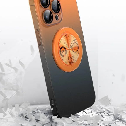 ShopCaseCart Model Case  For  iPhone 15 Pro Case Dial Kickstand Gradient Color Hard PC Phone Case