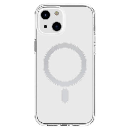 For iPhone 14 Magnetic Case Compatible with MagSafe PC + TPU Clear Phone Cover