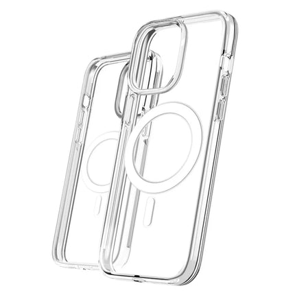 For iPhone 14 Magnetic Case Compatible with MagSafe PC + TPU Clear Phone Cover