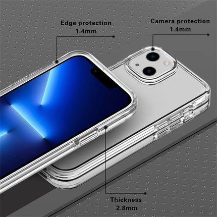 For iPhone 14 Magnetic Case Compatible with MagSafe PC + TPU Clear Phone Cover