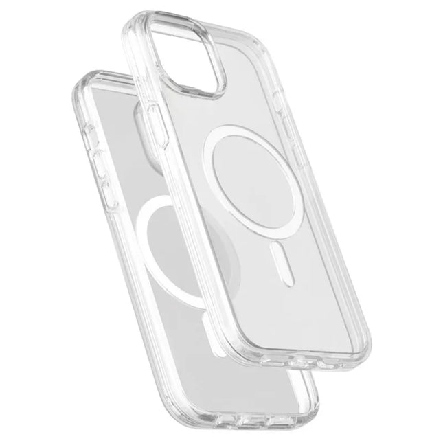 For iPhone 13 Magnetic Case Compatible with MagSafe PC + TPU Clear Phone Cover
