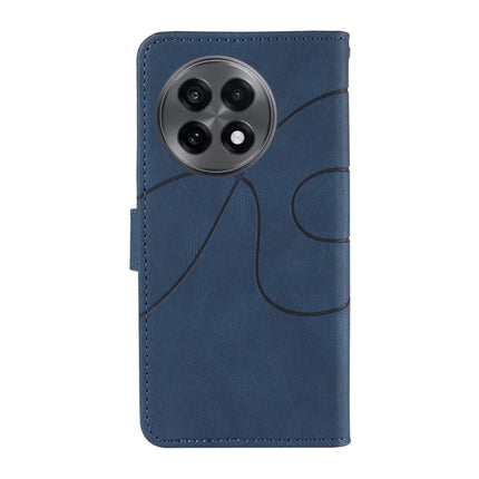 For OnePlus 13R 5G Wallet Case Leather Phone Cover Stand with Curved Line Design