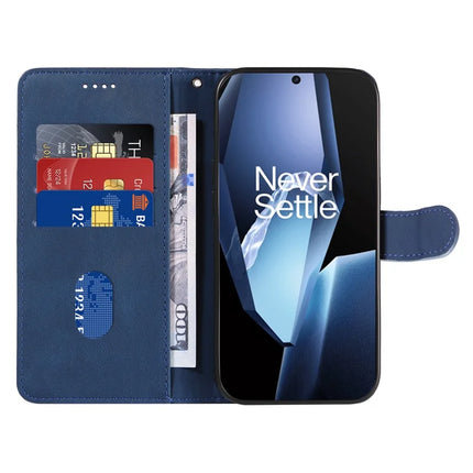 For OnePlus 13R 5G Wallet Case Leather Phone Cover Stand with Curved Line Design