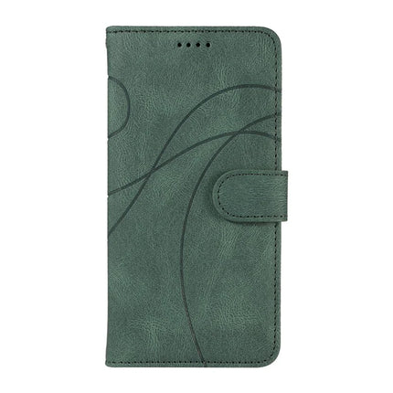 For OnePlus 13R 5G Wallet Case Leather Phone Cover Stand with Curved Line Design