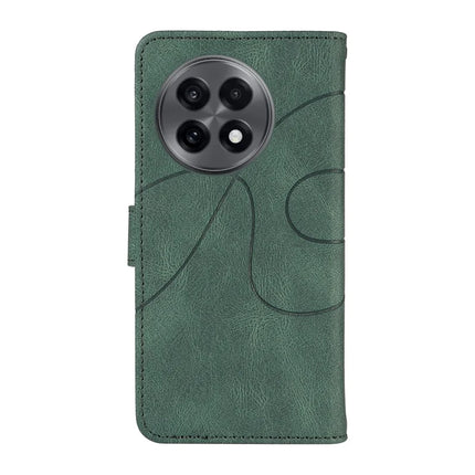 For OnePlus 13R 5G Wallet Case Leather Phone Cover Stand with Curved Line Design