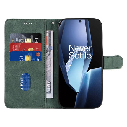 For OnePlus 13R 5G Wallet Case Leather Phone Cover Stand with Curved Line Design