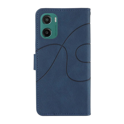 For Motorola Moto G05 4G Wallet Case Leather Phone Cover Stand with Curved Line Design