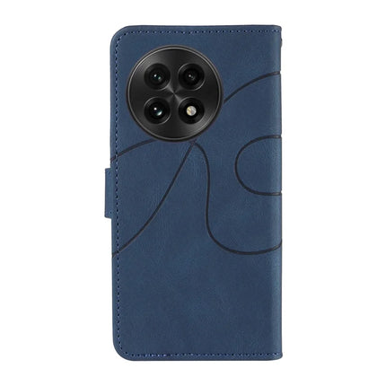 For OnePlus 13 Wallet Case Leather Phone Cover Stand with Curved Line Design