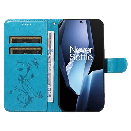 For OnePlus 13R 5G PU Leather Case Flower Pattern Wallet Stand Phone Cover