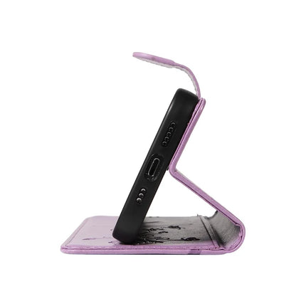 For OnePlus 13R 5G PU Leather Case Flower Pattern Wallet Stand Phone Cover -  Light Purple