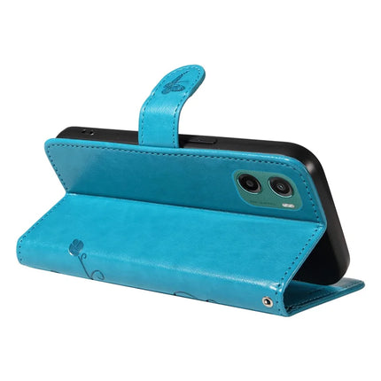 For Motorola Moto G05 4G PU Leather Case Flower Pattern Wallet Stand Phone Cover