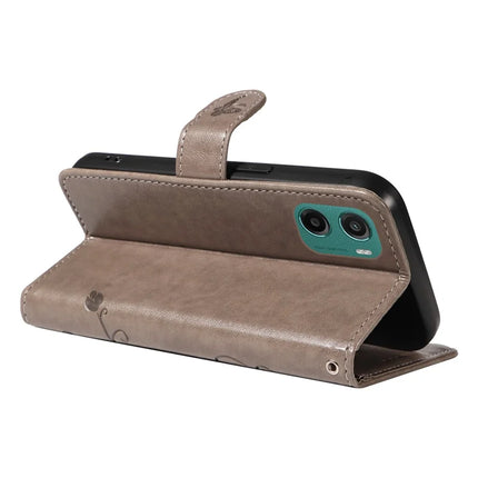 For Motorola Moto G05 4G PU Leather Case Flower Pattern Wallet Stand Phone Cover