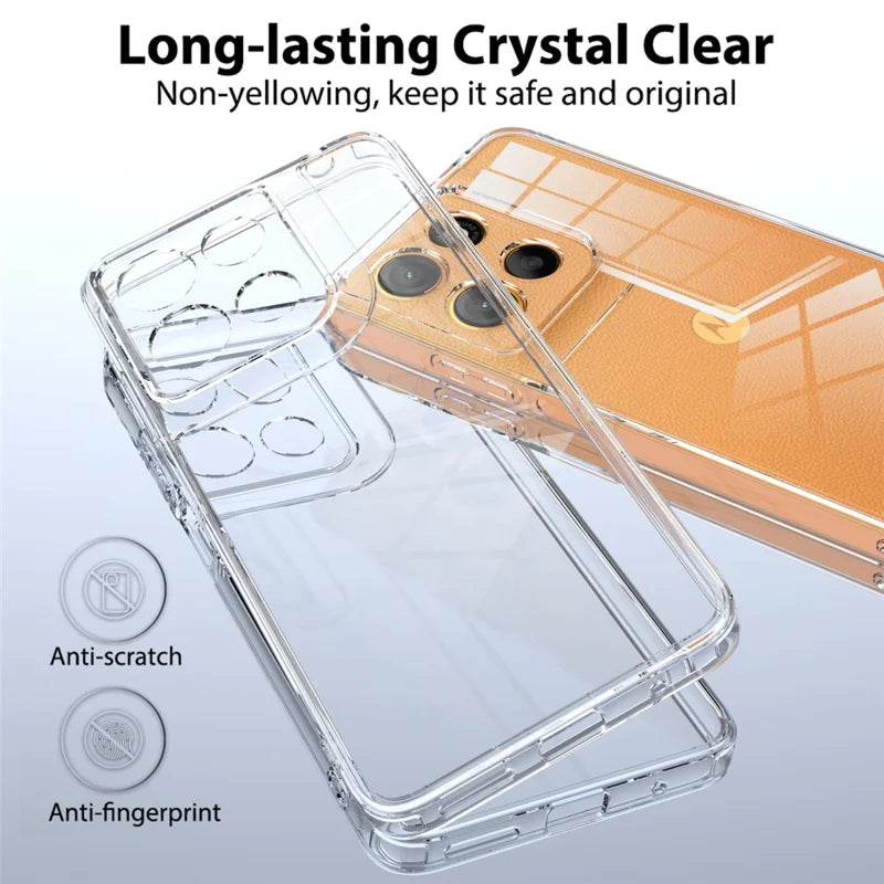 ShopCaseCart Durable Case Motorola Moto G15 4G Clear Phone Protective cover TPU+Acrylic Impact-resistant Phone Back Guard