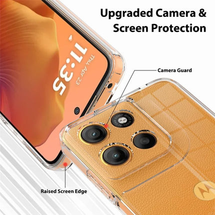 For Motorola Moto G15 4G Clear Phone Case TPU+Acrylic Shockproof Phone Back Cover