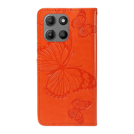 For Motorola Moto G15 4G Wallet Case Floral Butterfly Imprinted Leather Phone Cover Stand