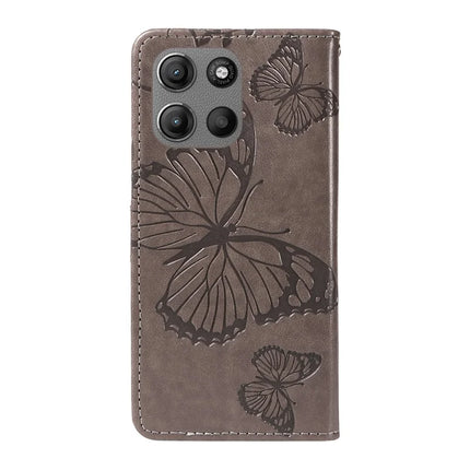 For Motorola Moto G15 4G Wallet Case Floral Butterfly Imprinted Leather Phone Cover Stand