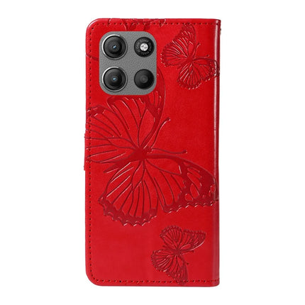 For Motorola Moto G15 4G Wallet Case Floral Butterfly Imprinted Leather Phone Cover Stand