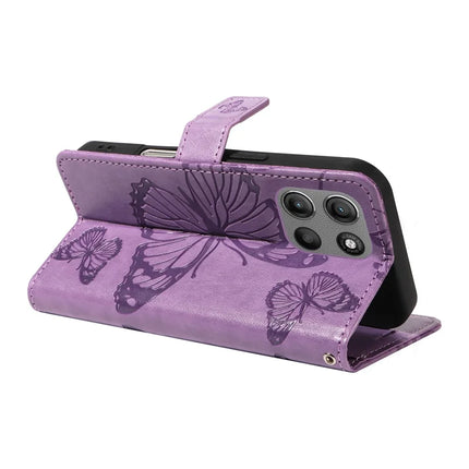 For Motorola Moto G15 4G Wallet Case Floral Butterfly Imprinted Leather Phone Cover Stand