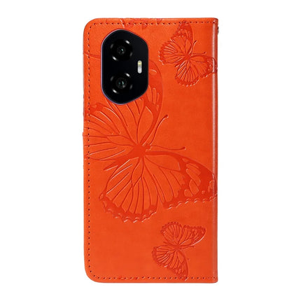 For Honor 300 Wallet Case Floral Butterfly Imprinted Leather Phone Cover Stand
