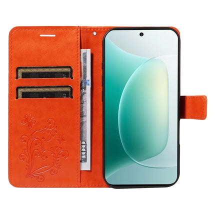 For Honor 300 Wallet Case Floral Butterfly Imprinted Leather Phone Cover Stand