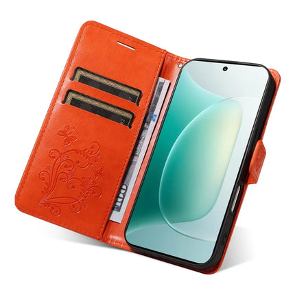 For Honor 300 Wallet Case Floral Butterfly Imprinted Leather Phone Cover Stand