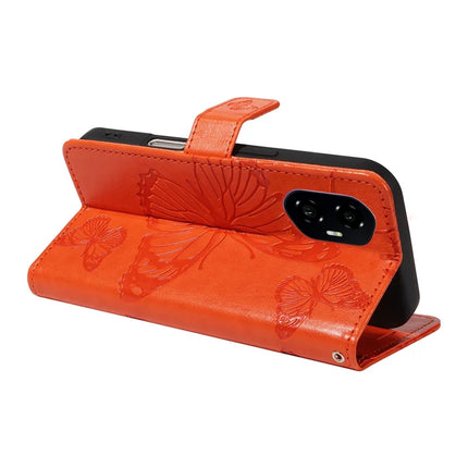 For Honor 300 Wallet Case Floral Butterfly Imprinted Leather Phone Cover Stand