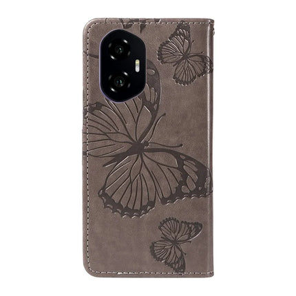 For Honor 300 Wallet Case Floral Butterfly Imprinted Leather Phone Cover Stand