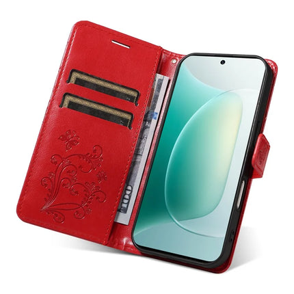 For Honor 300 Wallet Case Floral Butterfly Imprinted Leather Phone Cover Stand
