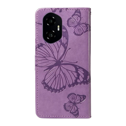 For Honor 300 Wallet Case Floral Butterfly Imprinted Leather Phone Cover Stand