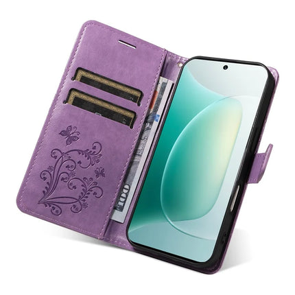 For Honor 300 Wallet Case Floral Butterfly Imprinted Leather Phone Cover Stand