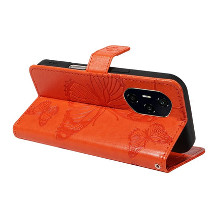 For Honor 300 Ultra / Honor 300 Pro Wallet Case Floral Butterfly Imprinted Leather Phone Cover Stand