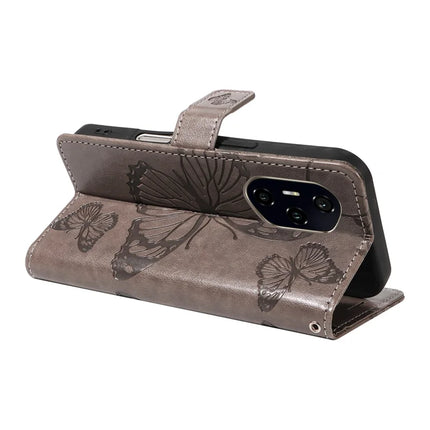 For Honor 300 Ultra / Honor 300 Pro Wallet Case Floral Butterfly Imprinted Leather Phone Cover Stand