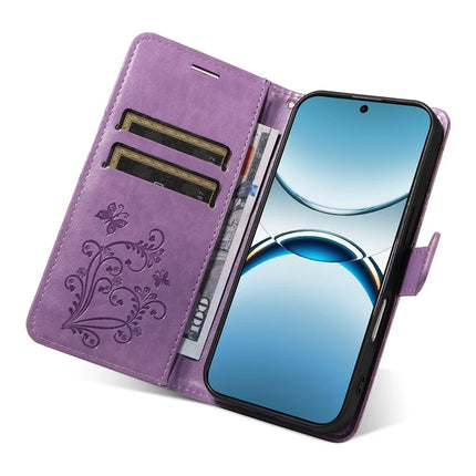 For Oppo Find X8 5G Wallet Case Floral Butterfly Imprinted Leather Phone Cover Stand