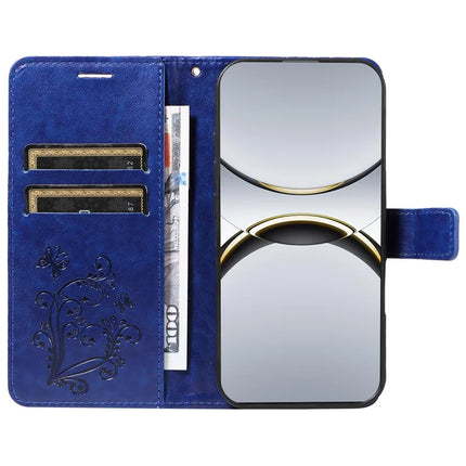For Oppo Find X8 Pro 5G Wallet Case Floral Butterfly Imprinted Leather Phone Cover Stand