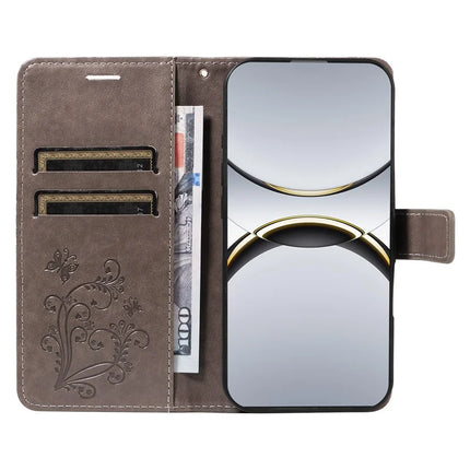 For Oppo Find X8 Pro 5G Wallet Case Floral Butterfly Imprinted Leather Phone Cover Stand