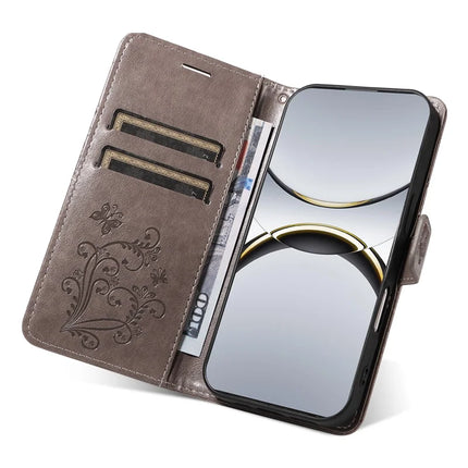 For Oppo Find X8 Pro 5G Wallet Case Floral Butterfly Imprinted Leather Phone Cover Stand