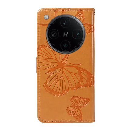 For Oppo Find X8 Pro 5G Wallet Case Floral Butterfly Imprinted Leather Phone Cover Stand -  Yellow