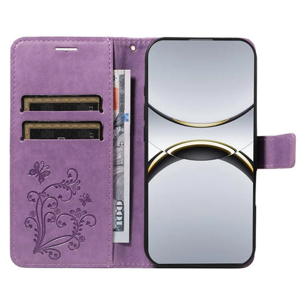 For Oppo Find X8 Pro 5G Wallet Case Floral Butterfly Imprinted Leather Phone Cover Stand