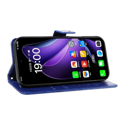 For Oppo Reno13 5G (Global) Wallet Case Floral Butterfly Imprinted Leather Phone Cover Stand